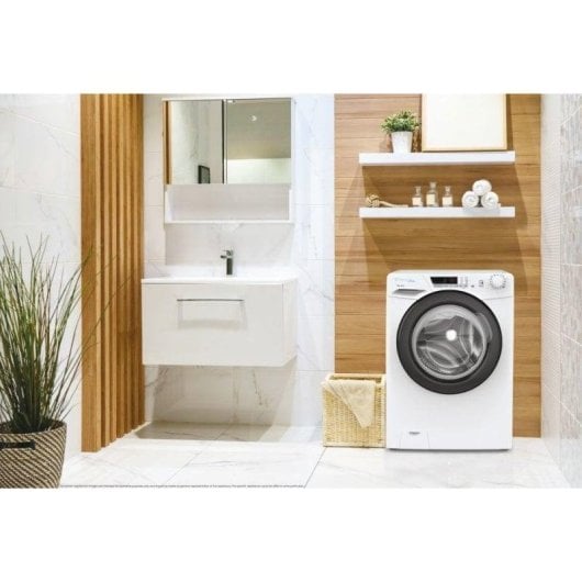 Máquina de Lavar Roupa Candy HCU1282DWB4/1-S 8 kg 1200rpm Classe B Branco NFC