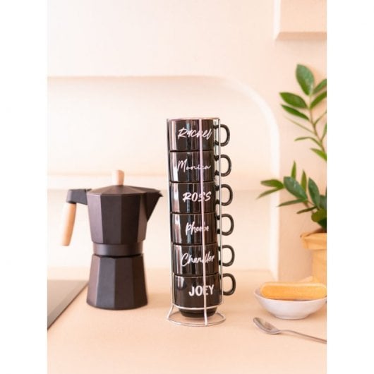 Erik Pack 6 Tazas de Café Friends