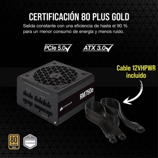 Corsair Serie RMe RM750e 750W 80 Plus Oro Modulare