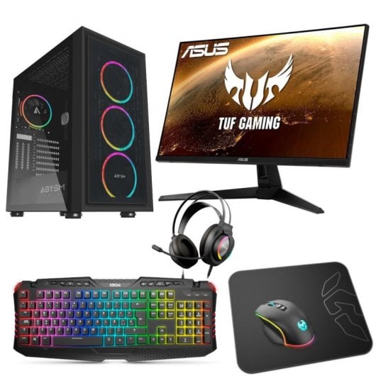 Epical-Q Pack GPlus28 AMD Ryzen 7 5700X/32GB/1TB SSD/RTX 3060 + Monitor 27" FullHD 165Hz + Combo Gaming