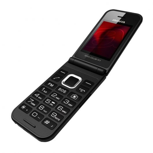 Aiwa FP-24BK Teléfono para Personas Mayores Negro Libre