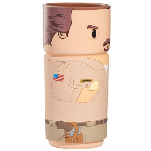 Tazza Stranger Things 'Hopper Lives' - Bianca Interno Nero, Ceramica 325ml
