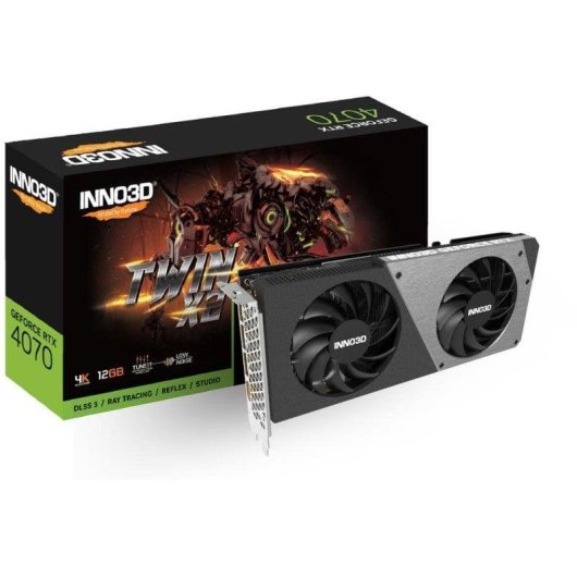 Placa gráfica Inno3D GeForce RTX 4070 TWIN X2 12GB GDDR6X DLSS3
