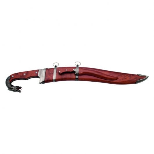 Amont Replica Falcata Dragon Daga con coltello 43,5 cm