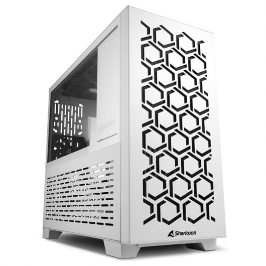 Sharkoon MS-Y1000 Micro Tower Cristal Templado USB 3.0 Blanca