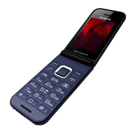 Telefono per anziani Aiwa FP-24BL blu gratuito