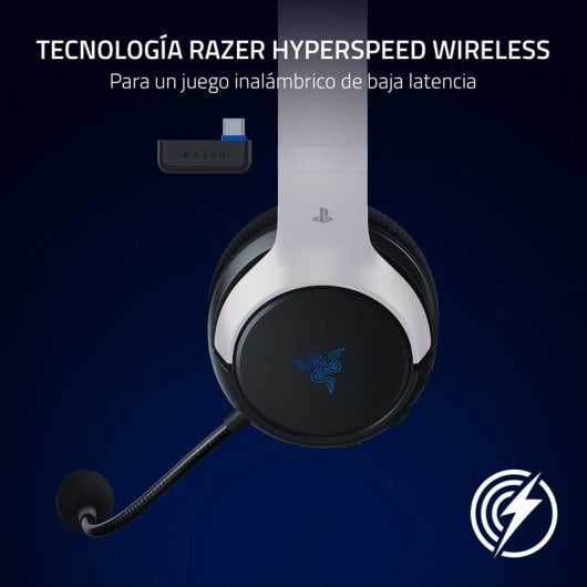 Casque de jeu sans fil Razer Kaira HyperSpeed pour PS4/PS5 Blanc