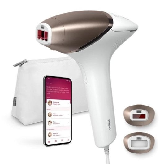 Épilateur Lumière Pulsée Philips Lumea IPL 8000 Series BRI945/00 5 Niveaux 2 Têtes
