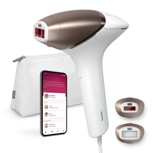 Épilateur Lumière Pulsée Philips Lumea IPL 8000 Series BRI945/00 5 Niveaux 2 Têtes