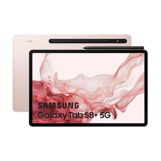 Tablet Samsung Galaxy Tab S8 Plus 5G 12,4" 8GB 128GB Rosa Dorado Stylus Pen
