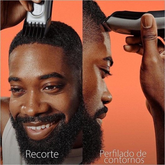 Tondeuse Homme Braun HC7390 sans Fil 17 Longueurs 50min 2 Sabots Lavable