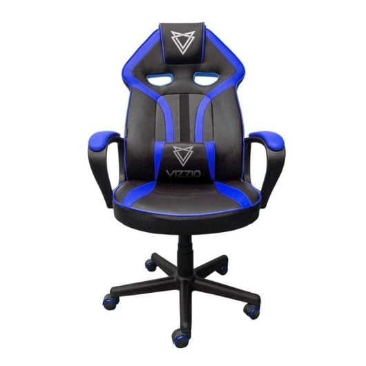 Chaise gaming VIZZIO Nayade V2 noire/bleue ergonomique, dossier inclinable, 150 kg