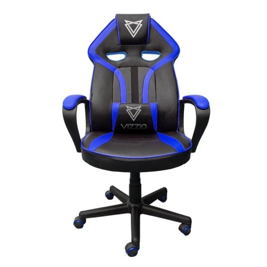 Chaise gaming VIZZIO Nayade V2 noire/bleue ergonomique, dossier inclinable, 150 kg