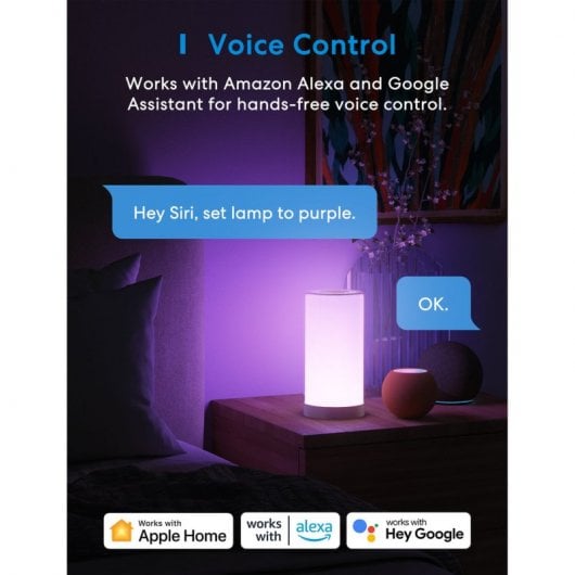 Lampada da tavolo intelligente Meross MSL430HK EU WiFi compatibile con Apple HomeKit/Google/Alexa