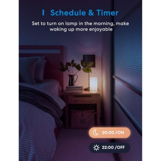 Meross MSL430HK EU WiFi Smart Tischlampe kompatibel mit Apple HomeKit/Google/Alexa