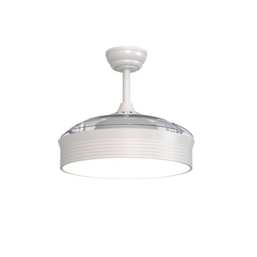 Sulion Bombay L Ventilador de Techo con Luz LED 22W 107cm Palas Reversibles Blanco