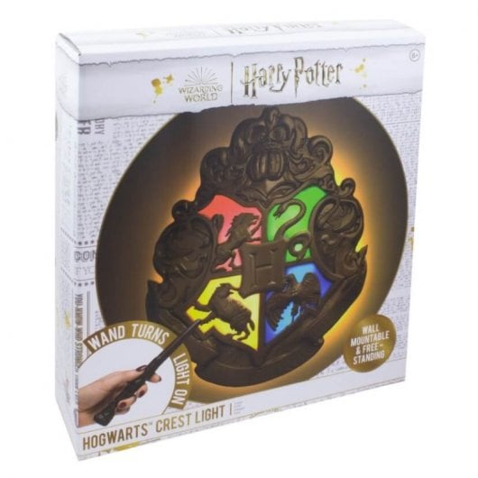 Paladone Lámpara Harry Potter Escudo Hogwarts y Varita