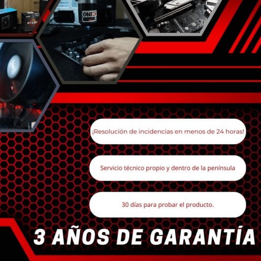 PC Racing Pack Ofimática AMD Ryzen 3200G/8GB/480GB SSD + Combo Gaming + Windows 11 Pro