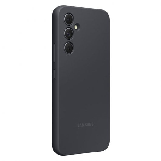 Capa de silicone Samsung Capa preta de silicone para Galaxy A54 5G
