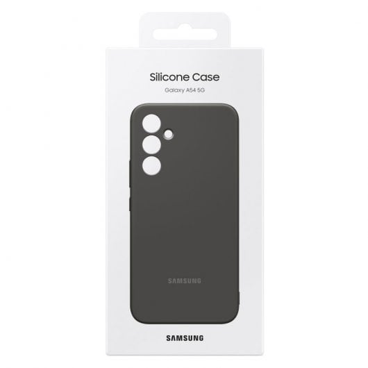 Capa de silicone Samsung Capa preta de silicone para Galaxy A54 5G