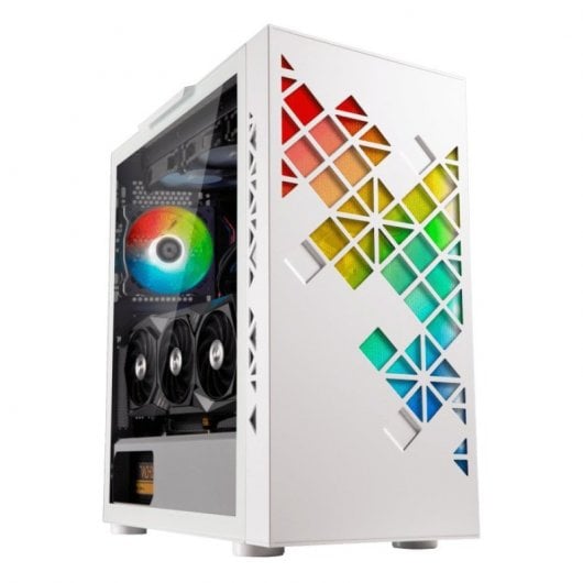 BitFenix Tracery Cristal Templado USB-C ARGB Blanca