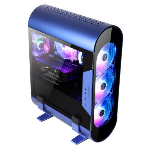 Abkoncore AL300M SYNC Mini Torre Cristal Templado USB-C RGB Azul