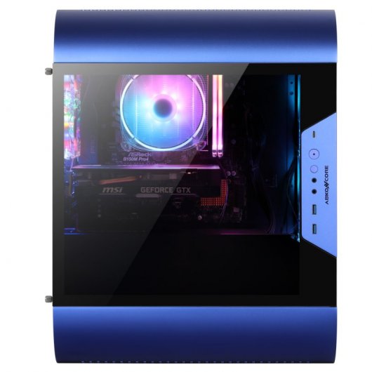 Abkoncore AL300M SYNC Mini Tower in vetro temperato USB-C RGB Blu