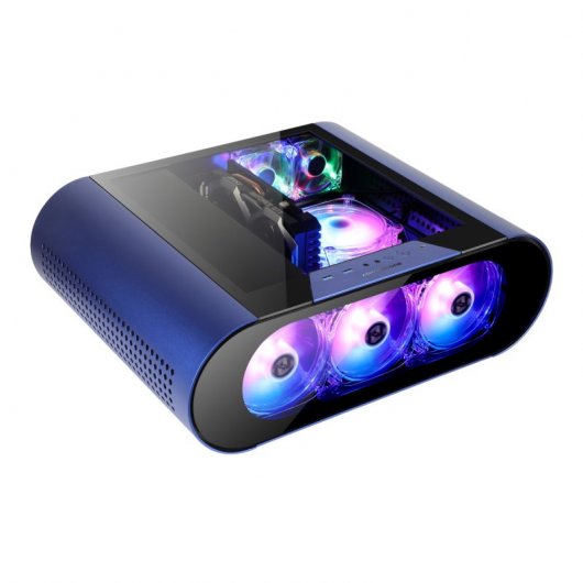 Abkoncore AL300M SYNC Mini Torre Cristal Templado USB-C RGB Azul