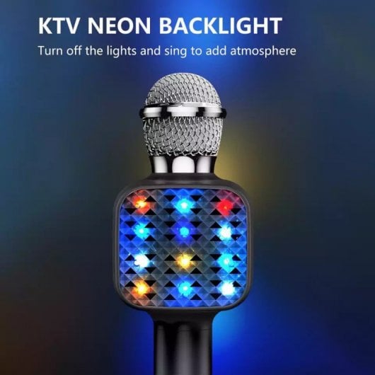 Klack Micrófono Inalámbrico para Karaoke Negro