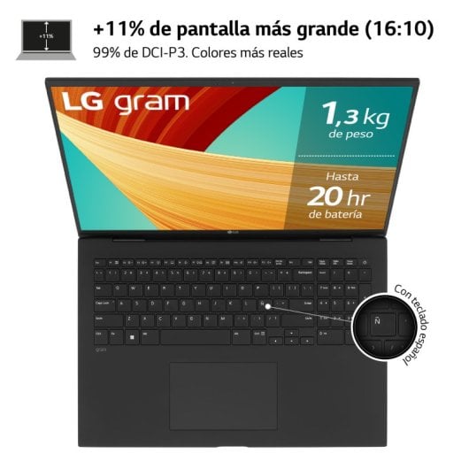 LG Gram 17ZD90R-G.AX75B Intel Evo Core i7-1360P/16 GB/512 GB SSD/17"