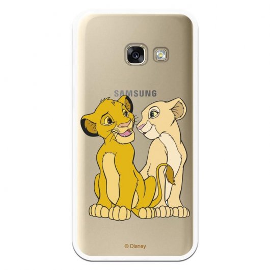 Funda Oficial Disney Simba Y Nala Transparente Para Samsung Galaxy A3 ...