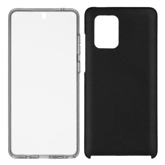 Capa para telemóvel La Casa de las Carcasas Capa Cromada com Tampa TPU Prateada Leve para Samsung Galaxy A91