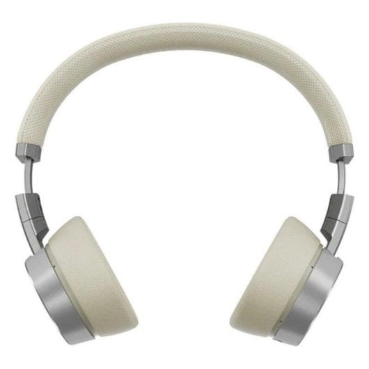 Auriculares Lenovo Yoga sem fios Bluetooth com Cancelamento Ativo de Ruído, microfone e cabo USB-C, cor mica branco