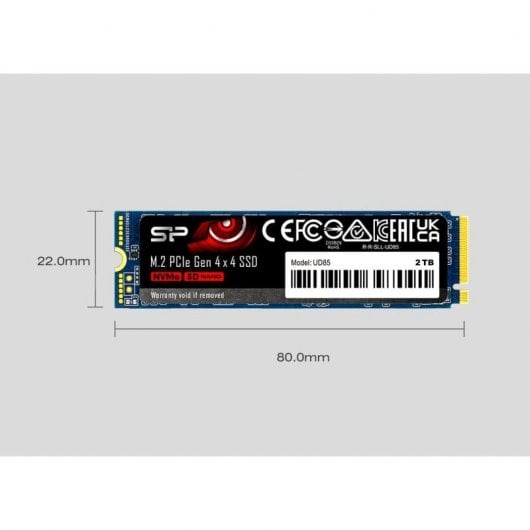 Silicon Power UD85 2 TB SSD M.2 PCI Express 4.0 3D NAND NVMe