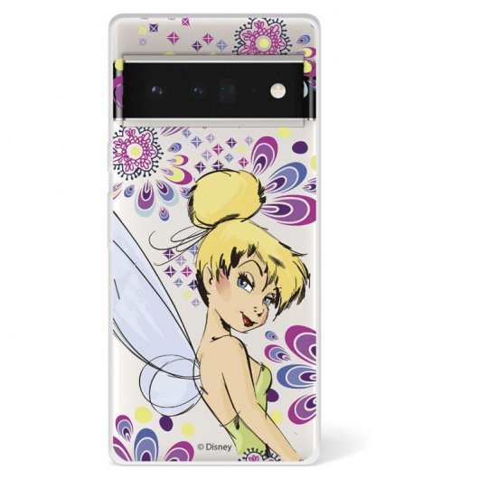 Funda Para Google Pixel 6 Pro Oficial De Disney Campanilla Flores - Peter Pan