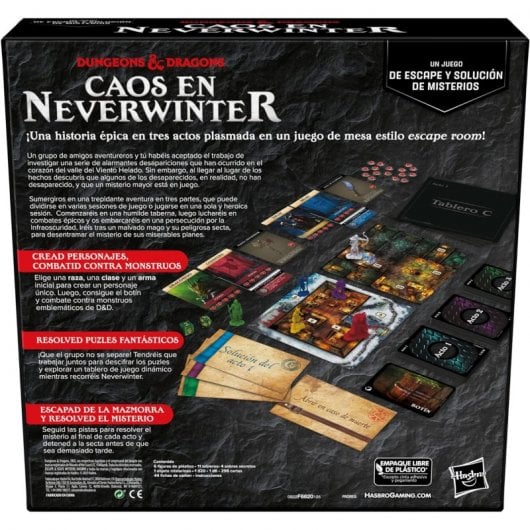 Hasbro Dragones y Mazmorras: Caos en Neverwinter Juego de Mesa