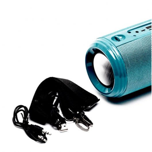 Klack 537 Altavoz Portátil Bluetooth con LED Turquesa