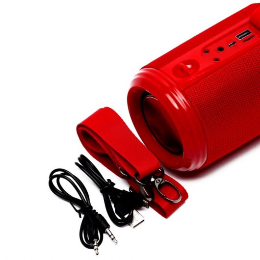 Klack 537 Altavoz Portátil Bluetooth con LED Rojo