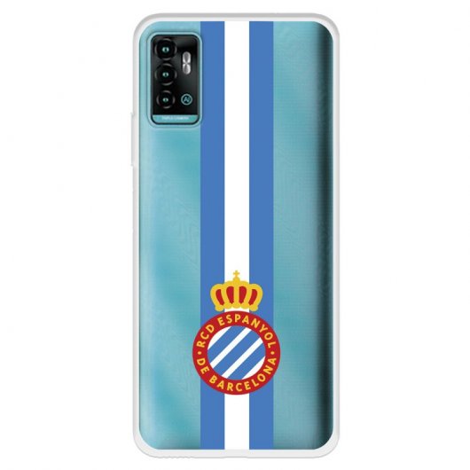 Funda Para Realme 12 Pro Plus 5G Del RCD Espanyol - Silicona Transparente Con Escudo Oficial