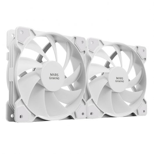 Mars Gaming MFPROX2W Kit 2x Ventoinhas 120mm Brancas