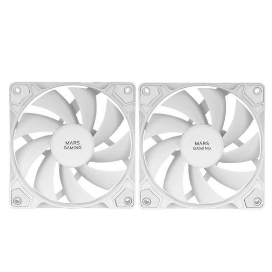 Mars Gaming MFPROX2W Kit 2x Ventoinhas 120mm Brancas