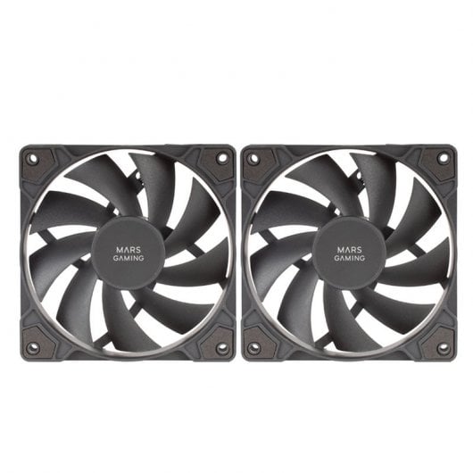 Mars Gaming MFPROX2 Set di 2 ventole nere da 120 mm
