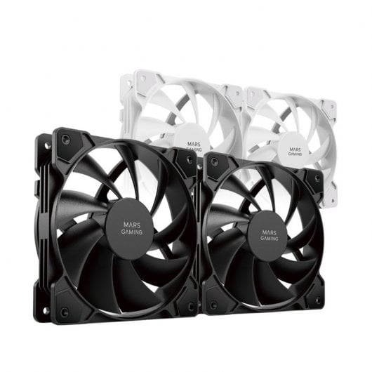 Mars Gaming MFPROX2 Set di 2 ventole nere da 120 mm