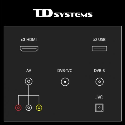 TD Systems PX24H14 24" DEL compatible HD