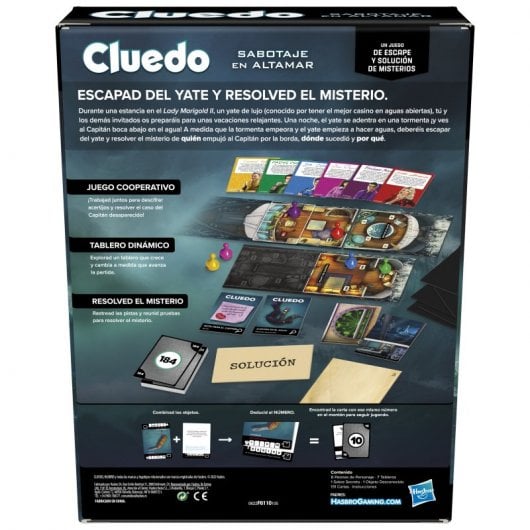 Hasbro Gaming Cluedo Sabotaggio in alto mare