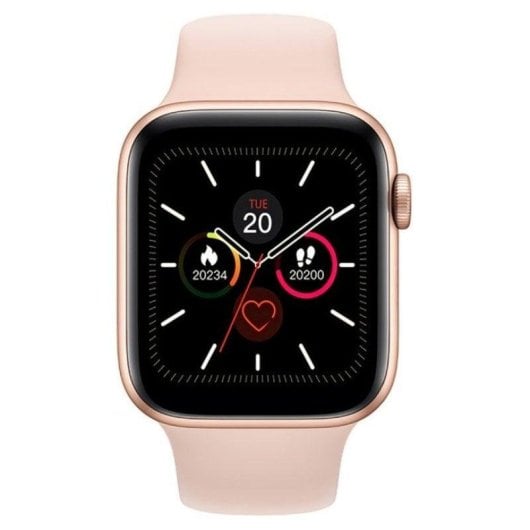 Klack X6 Bluetooth 39mm Ecrã TFT Rosa Pulsómetro SpO2 Monitor de Sono Tensiómetro