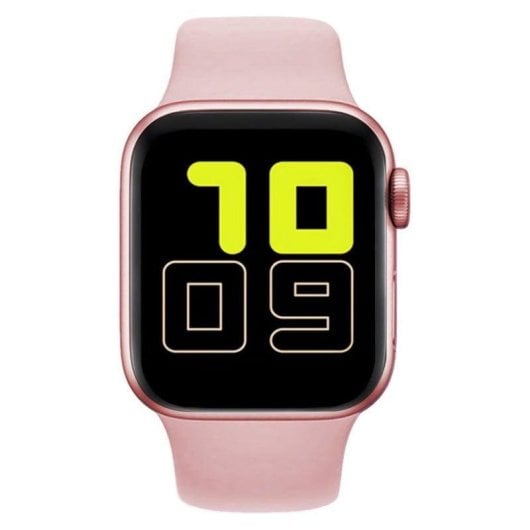 Klack X6 Bluetooth 39mm Ecrã TFT Rosa Pulsómetro SpO2 Monitor de Sono Tensiómetro