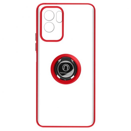Avizar Funda con Anillo Soporte de Vídeo Roja para Samsung Galaxy A23 5G/M23/M13