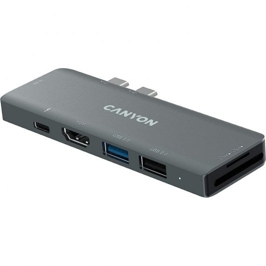 Canyon Station d'accueil USB-C Multiport 7 en 1 Gris