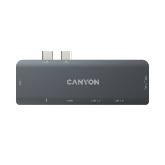 Canyon Station d'accueil USB-C Multiport 7 en 1 Gris